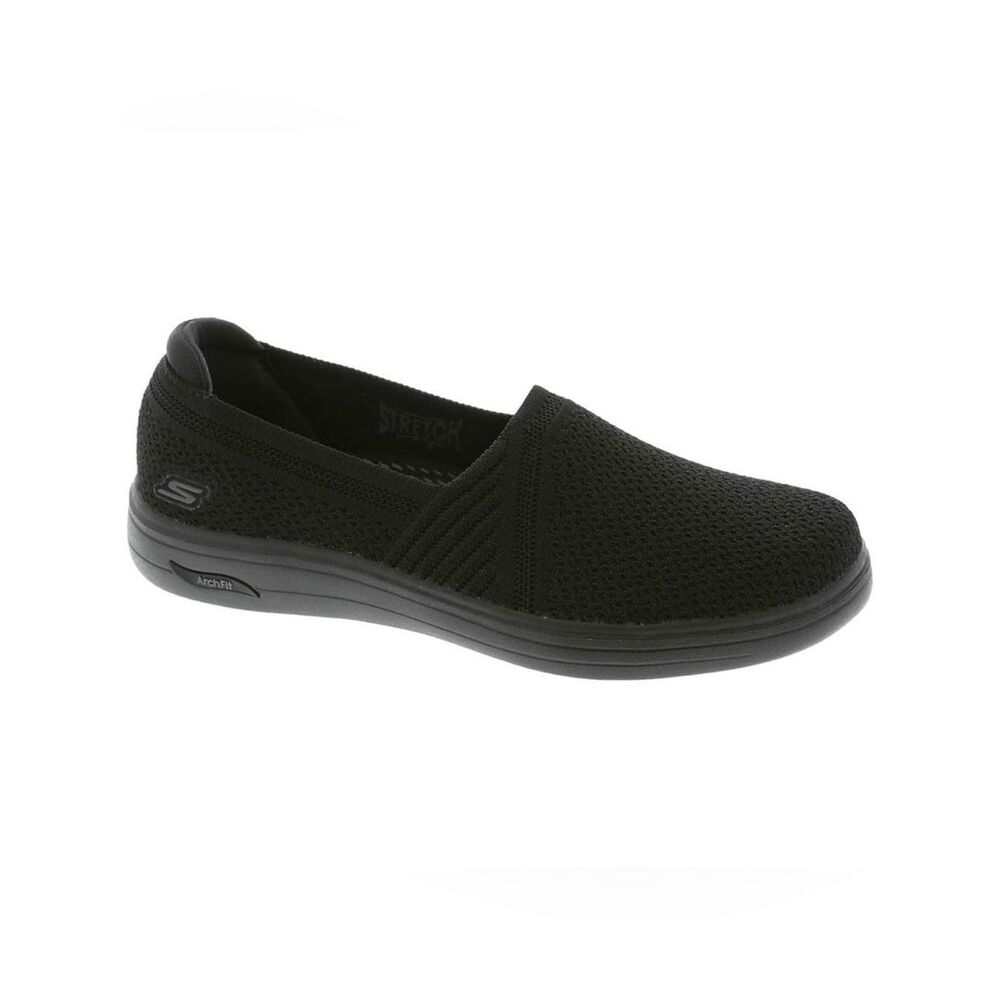 SKETCHERS 11 Black Mesh Sydney Slip On Comfort Shoes